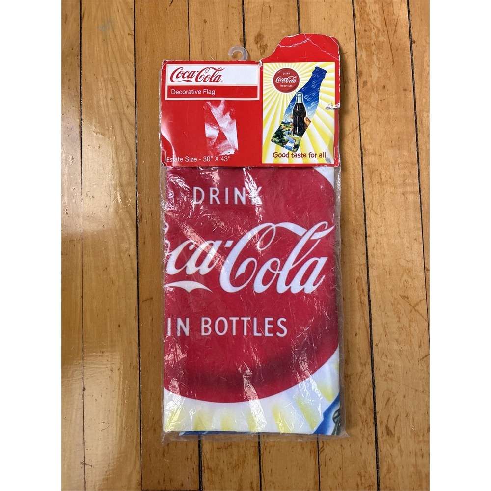 Coca Cola Decorative Flag 30"x43" Good Taste For All 2010 Weather Resistant